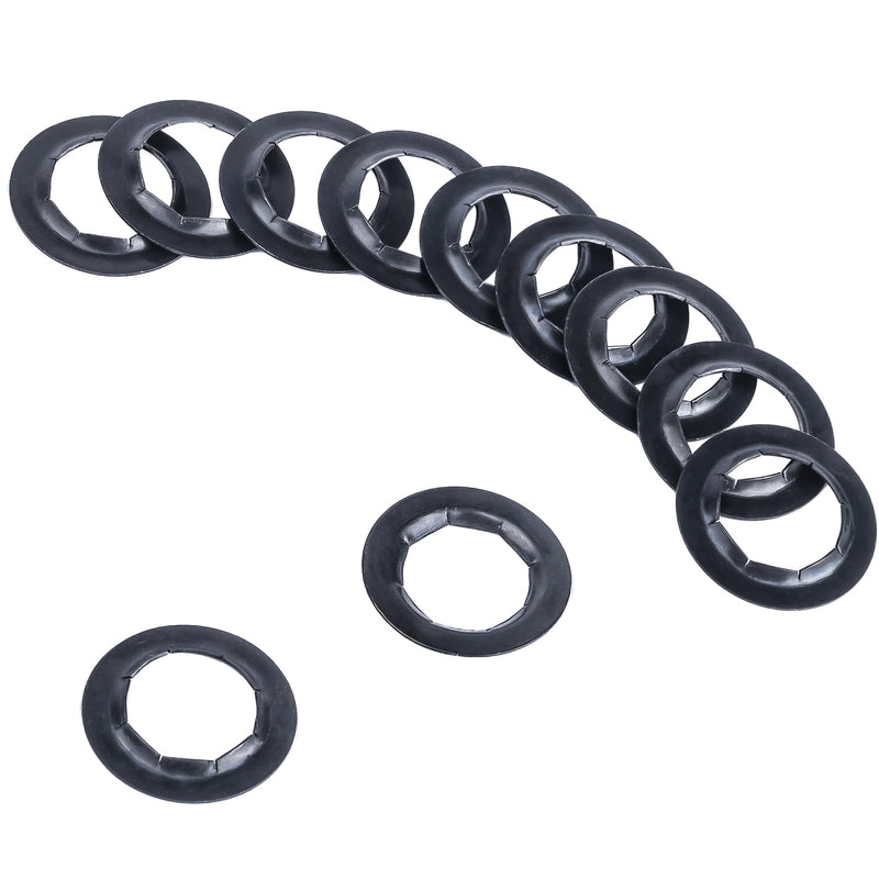 12 Pack Customized 5/8" Axle Push Nuts, Dolly Wheel Lock Washers,Fits 5/8" Dollies, Yard Trailers, and Lawn Wagons,with Oiled Phosphate Finish