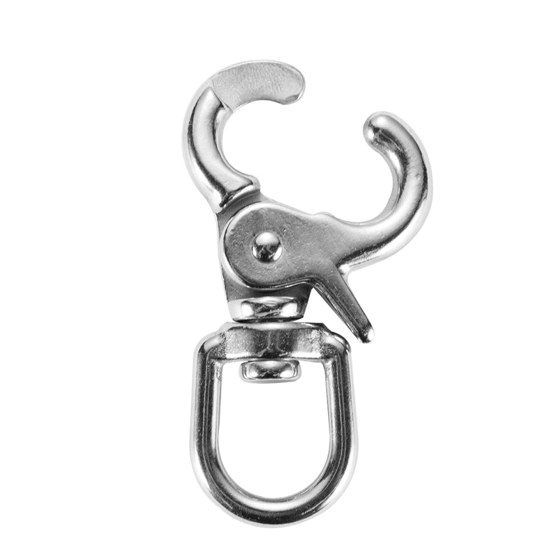 1 PCS 316 Stainless Steel Swivel Trigger Snap Hooks, 2.65” Heavy Duty Clips, 130 lbs Capacity - Marine Grade, Anti-Rust, Multipurpose Lobster Claw Clasps for Pet Leashes, Bags, and Cameras 1