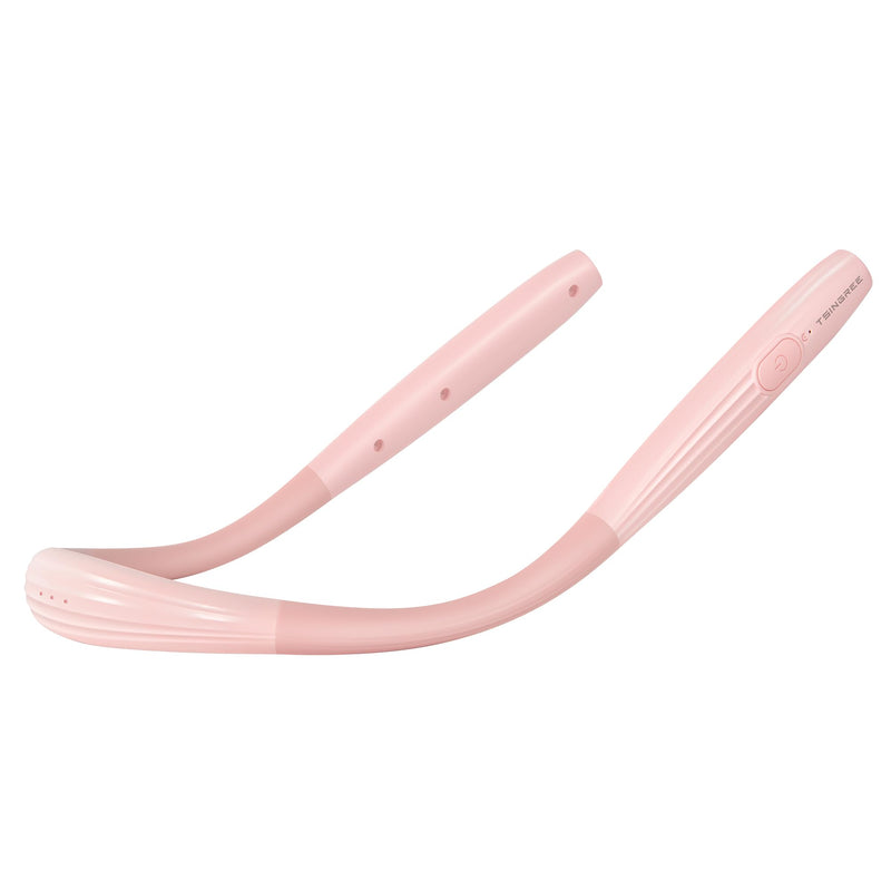 Upgraded LED Neck Reading Light, Book Light, Rechargeable, 3 Colors & 3 Brightness Adjustable, Auto-Off Timer, Neck Light for Reading in Bed, Long Lasting, Perfect for Repairing, Knitting. Sakura Pink