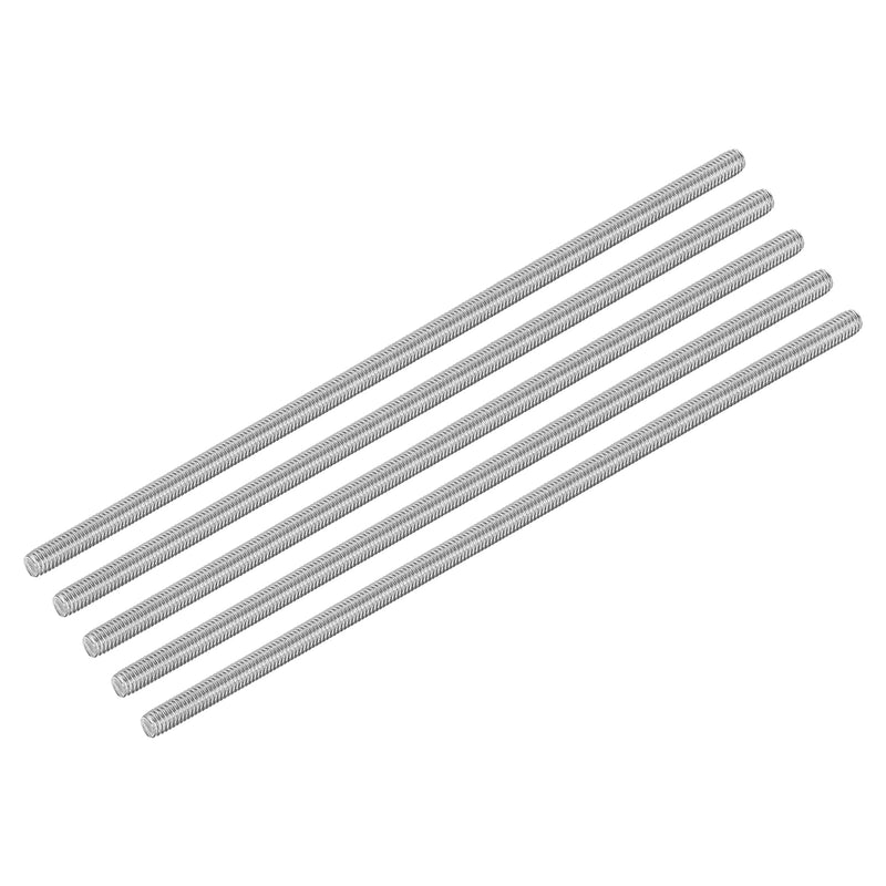uxcell 15Pcs M6 x 200mm Fully Threaded Rod 304 Stainless Steel Right Hand Threads Bar Studs for Anchors Bolts, Clamps, Hangers and U-Bolts, 1 Thread Pitch 15