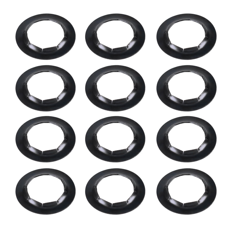 12 Pack Push-On Push Nuts for 5/8" Dolly Axle Rods, Spring Steel Wheel Lock Washers, Hardware Nuts for Dolly Wheels Replacement Accessories