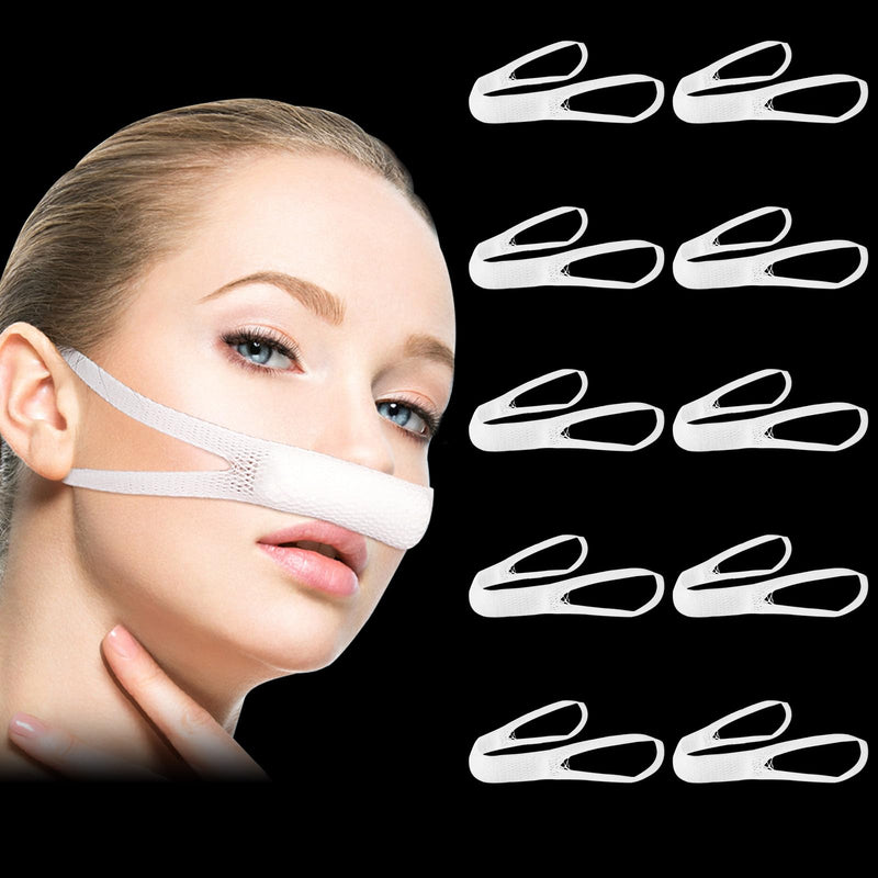 Elastic Nasal Bandage, External Nasal Bandage Elastic Bandage for use After Nasal Surgery Dressing Rack with high Nasal Absorption Capacity (10 Pieces) 10 Pieces