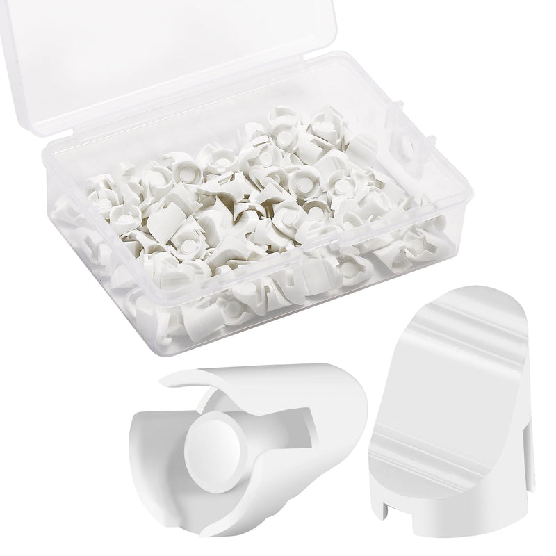 Therma-Tru Compatible Star Style White Plugs 120 Pcs, 3/8 x 5/16 Diameter Entry Door Frame with Case