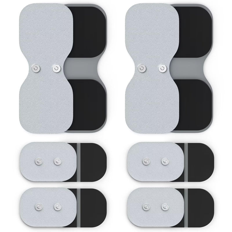 AUVON Official Wireless TENS Unit Electrode Pads Only Compatible with AUVON Wireless TENS Device TX6224, 12-Pack Reusable TENS Unit Replacement Pads in 2 Sizes, Premium Stickiness & Skin Friendly