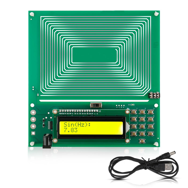 7.83Hz Schumann Wave Resonance Generator, Ultra-Low Frequency Pulse Generator, 0.01Hz~200000Hz Adjustable Sine Wave Resonance Generator, USB Powered Schumann Generator, USB Cable Included