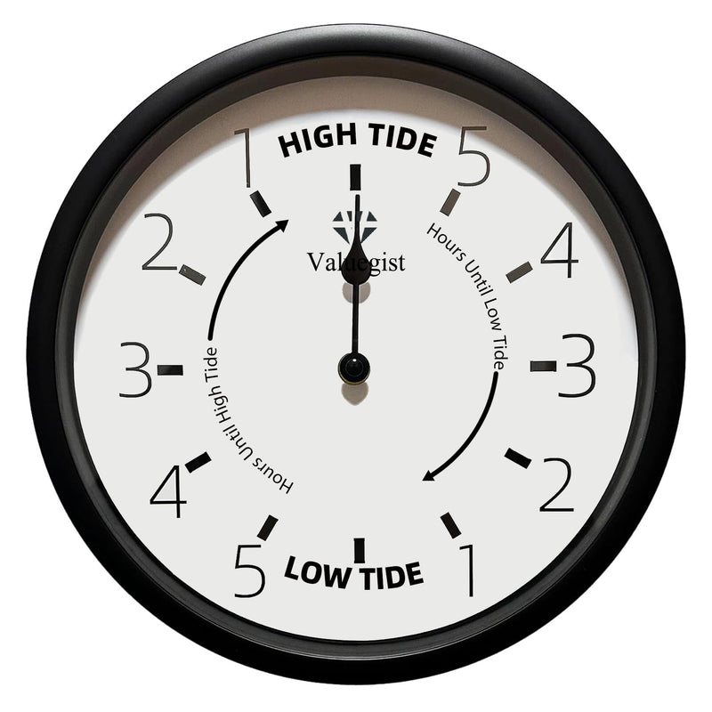 Tide Clock 10 inch Nautical Wall Hanging Boat Using Tide Clock High Tide Low Tide, Nautical Wall Clock for Weather Station, Wall Decor, Boat Accessories