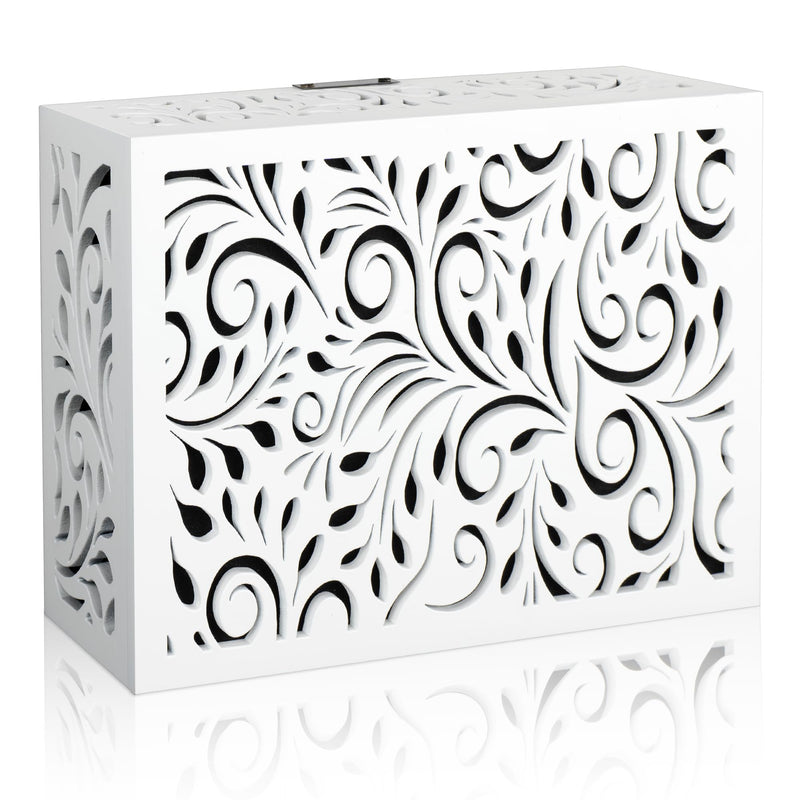 Decorative Doorbell Cover Box, Weather Protection Housing (Floral Scrollwork) Floral Scrollwork