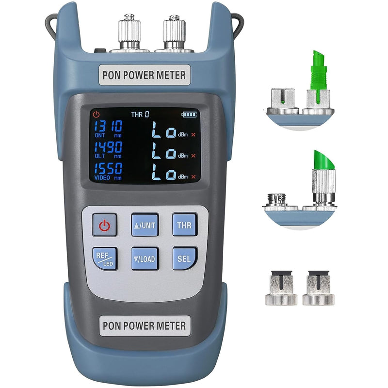 Fiber Optic PON Optical Power Meter A-330A SCAPC FCAPC Interface PON Network Tester 1310nm 1490nm 1550nm Fiber Network Tester PON Optical Power Meter Testing Tool