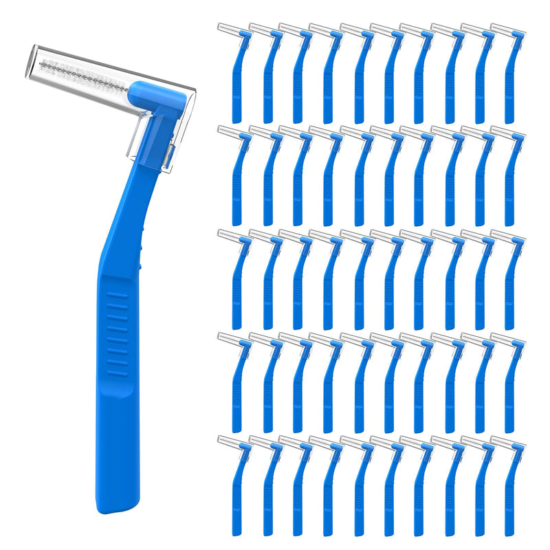 50 Count Angle Interdental Brushes for Braces, Tight(0.7mm), L- Shaped Interproximal Floss for Dental Plaque Removal Health - NewNest Australia