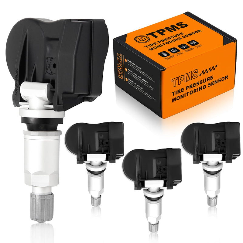 4pcs Tire Pressure Monitoring Sensors 433MHz TPMS System Compatible with JX35 Q50 Q60 QX60 Altima Frontier Maxima Murano Pathfinder Snap-in