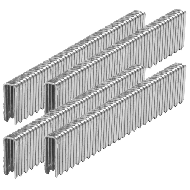 1000-Count 1- Inch Length 304 Stainless Steel 18 Gauge 1/4 Inch Narrow Crown Staples Heavy Duty Beveled Chiseled Pointed Galvanized Staples, for Pneumatic, Electric 18GA Stapler Gun 1"-1000
