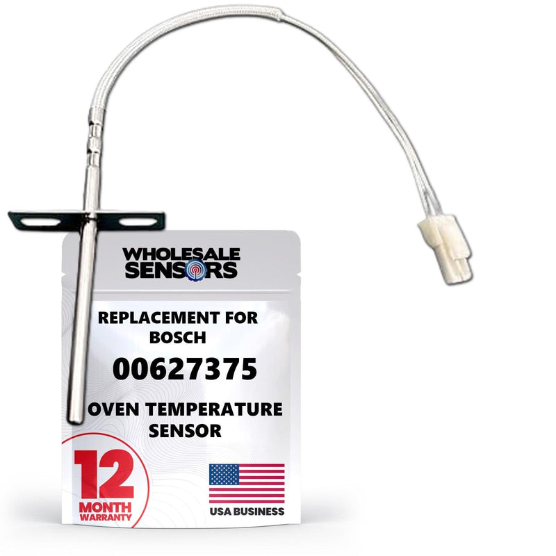 Replacement for Bosch 00627375-12 Month Warranty - Gas Range Oven Temperature Sensor Probe