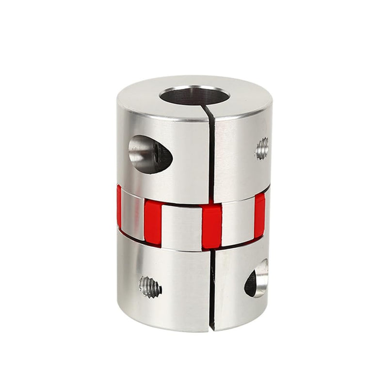 6.35mm to 12.7mm Plum Flexible Shaft Coupling, Diameter 30mm Length 35mm Aluminium Motor Connector Flexible Spider Coupler for 3D Printer CNC Machine Servo Stepped Motor CFC-30x35-6.35x12.7