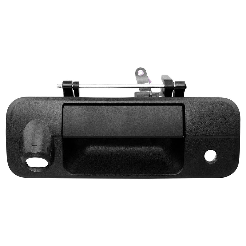 Gledewen 81214 Metal Upgraded Tailgate Handle Liftgate Latch Handle with Rear Camera Hole, Compatible with 2007-2013 Toyota Tundra, Replaces# 690900C051 Metal Tailgate