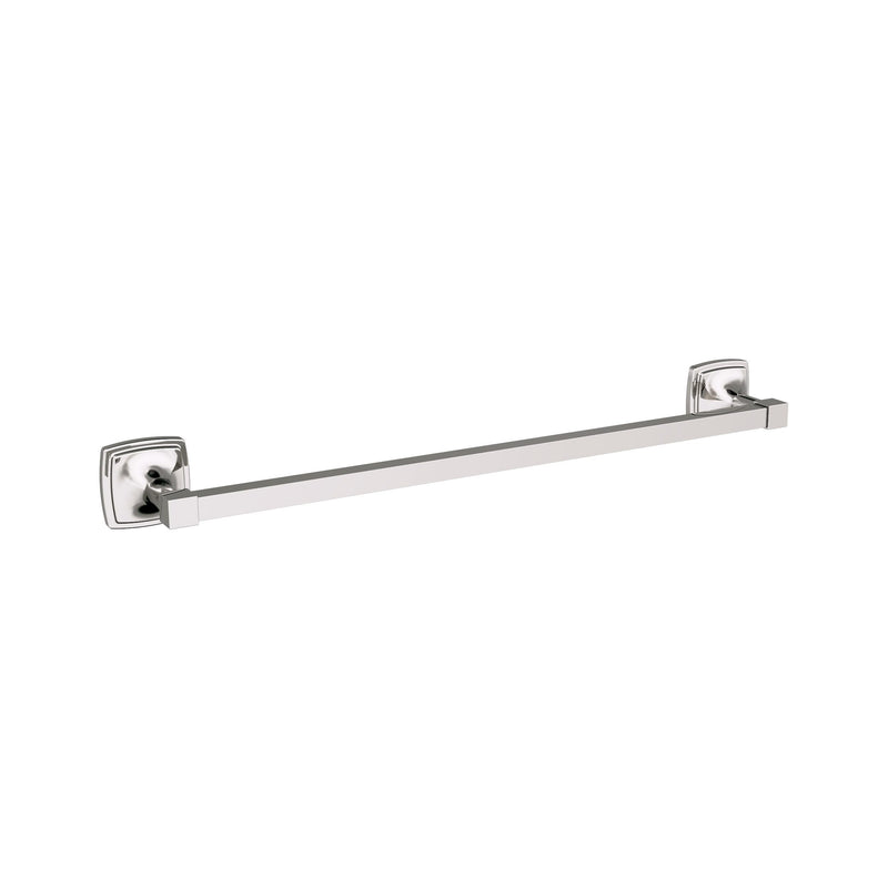Amerock Stature Polished Nickel 18 inch (457 mm) Center-to-Center Towel Bar, BH36093PN 18 Inch (457 mm)
