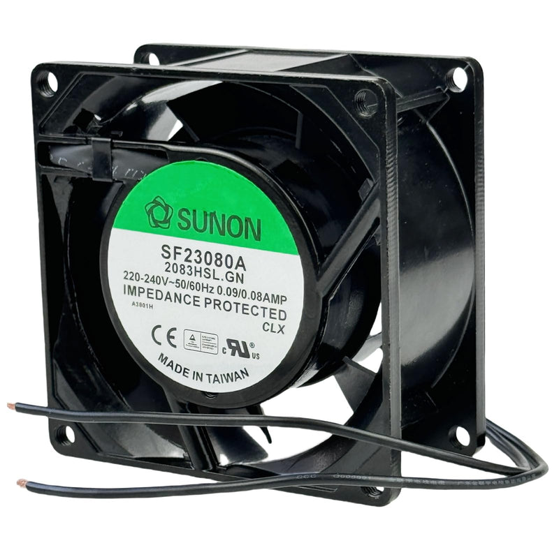for SUNON SF23080A-2083HSL GN SF Series 2850 RPM 8038 0.09/0.08AMP 220-240V 50/60Hz Cabinet air Cooling Fan