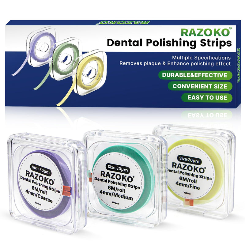 Dental Polishing Strips 3-Variant Set for Personalized Care
