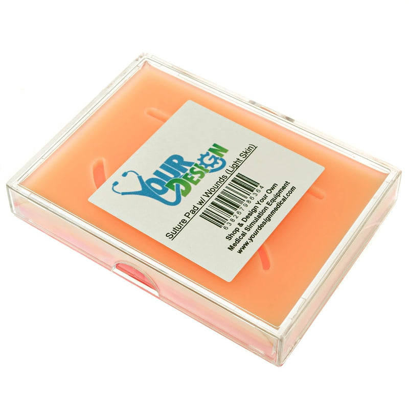 Pocket Suture Pad with Wounds - Fits Perfectly in Your Pocket for Suturing Practice on the Go - Hand Made in the USA by Your Design Medical 2024