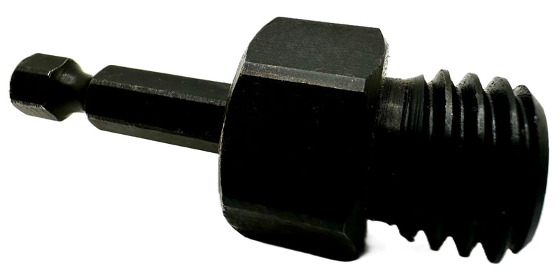5/8" to 1/4" Hex Drill Adapter Converts 2" to 6" Polisher Pad Backing Plates or Core Drill Bit with 5/8”-11 UNC Thread to 1/4" Hex Shank for Use with Drills and Drill Press (1 Pack)