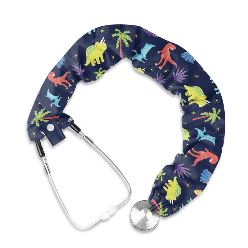 Rnyleeg Dinosaur Stethoscope Cover Sleeve for Men Universal Stethoscope Accessories for Doctors with Removable Tube