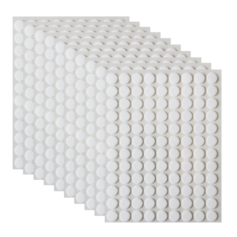 1080 Pcs (0.39") Sticky Tack Double Sided Adhesive Dots Round Putty Clear Stickers No Trace Sticky Putty Removable Waterproof Small Stickers for Festival Decoration 10mm Sticky Dot 0.39'' 1080