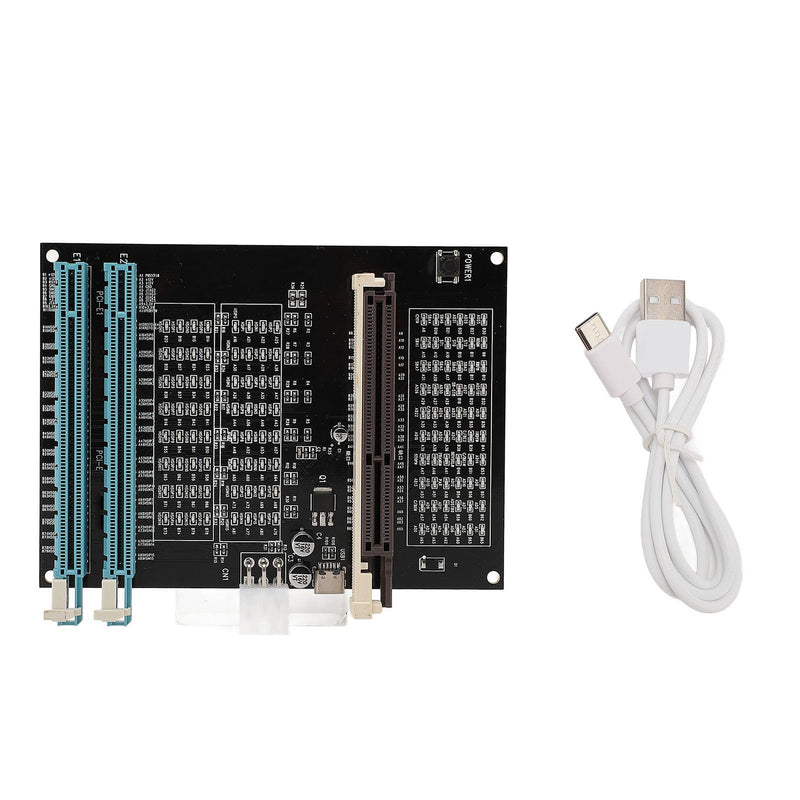 Graphics Card Diagnostic Analyzer Tester Light with AGP PCI E Purpose Display Video Graphics Card Tester for Detecting Faults