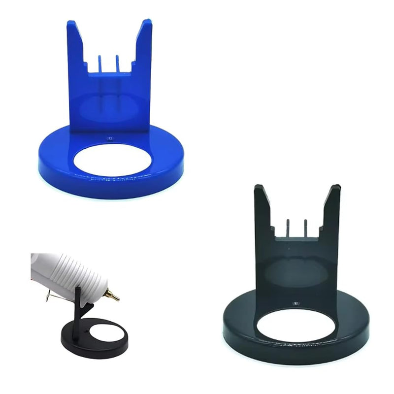 2 Pack Hot Glue Gun Holder Stand Organizer with Non-Stick Pad Universal Handy Table Top Support Storage Base for Mini Hot Melt Glue Guns Kit Crafts DIY Arts Home Quick Repairs