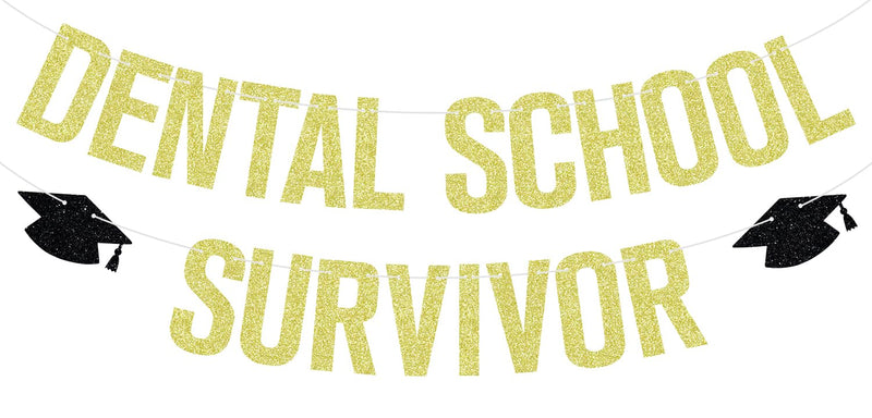 Dental School Survivor Banner, Future Dentist, Congrats RDH, Dental School Graduation Party Decorations