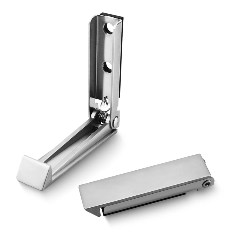 2pcs RV Camper Baggage Door Catch Stainless Steel Door Holder Clips Compartment Latch Holders Fit for Various RV, Travel Trailer, Camper Vans, Motor Home to Keep Door Open 2