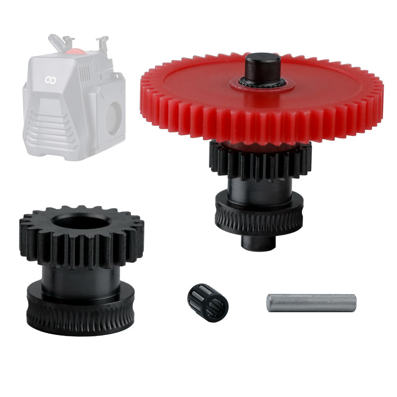 Hardened Steel Extruder Gear Kit for Neptune 4 Series, 3D Printer DLC Nano Coating Hardened Steel Extruder Dual Gear and POM Gear Kit for Elegoo Neptune 4/Pro/Plus/Max