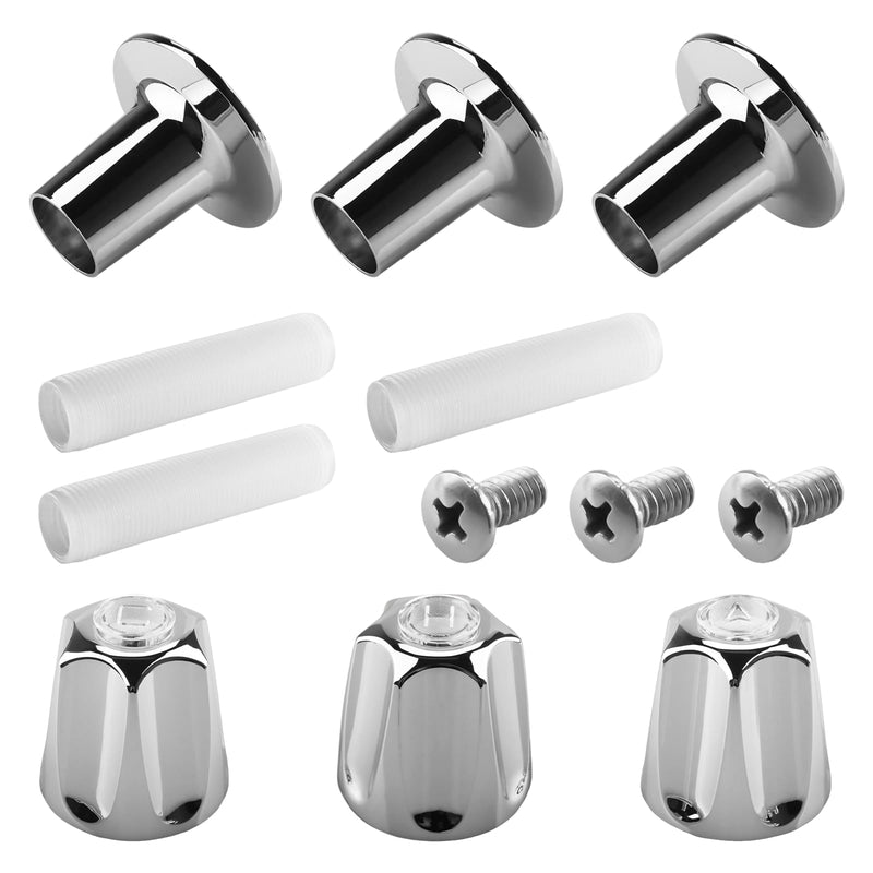 81428 Bathtub and Shower Knobs 3 Piece Replacement Kit for Price Pfister Shower Handle, Compatible with Gerber, Danco Shower Handle Replacement/Restoration