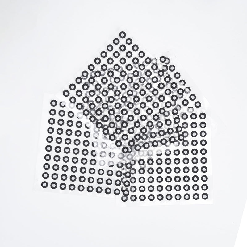 3.0mm 3D Scanner Dots for Accurate Tracking, 3D Scanning Markers Points High Reflective Markers for 3D Scanners, Sticking on Featureless, Small Objects, 500 Points 3mm