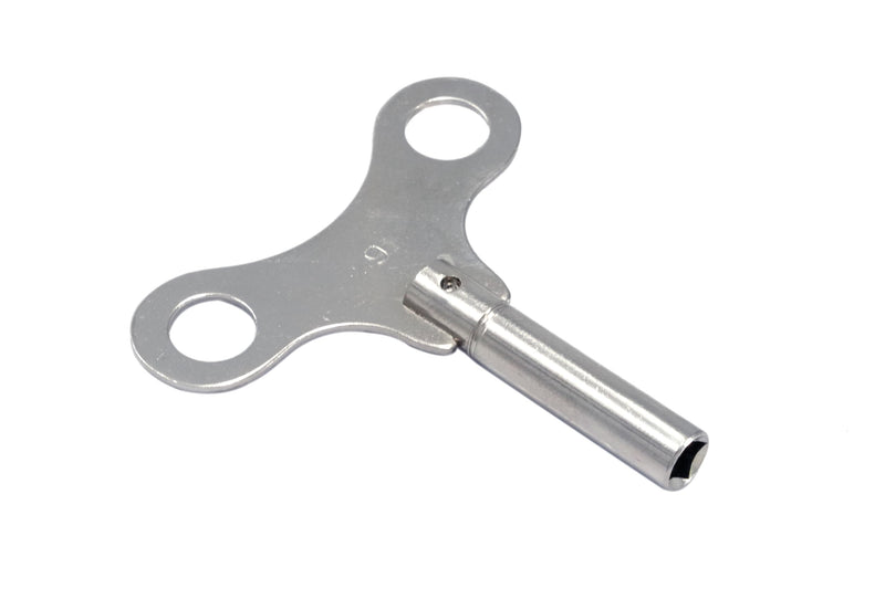 Nickel Plated Solid Brass Made Key for Clock Winding Mechanical Clock Crank Winder Key Tool (Key No. 11-5mm I.D.) Key No. 11-5mm I.D.