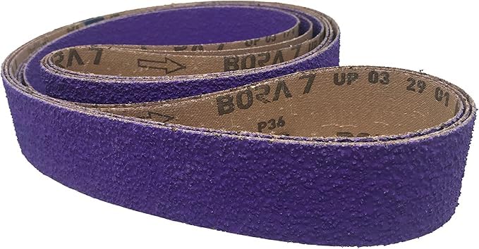 2X72 Premium High Performance Purple Ceramic Sanding Belts for Metal Grinding Ideal for Knife Makers (36 Coarse Grit) 36 Coarse Grit