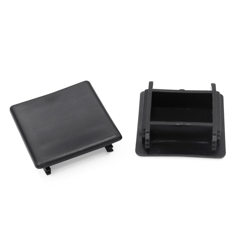 Xadnitu 12 Pieces 1-5/8" Plastic Strut Channel End Caps, Black PVC Metal Channel Protective Cover, Rectangle Plug End Cap to Protect Unistrut Channel, Profile