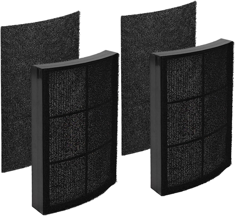 Breeze Tabletop Filter Replacement PECOMPAP, Compatible with Pure Enrichment PureZone Breeze Tabletop 2-in-1 Air Purifier, 2 H13 True HEPA Filter + 4 Activated Carbon Pre-filters