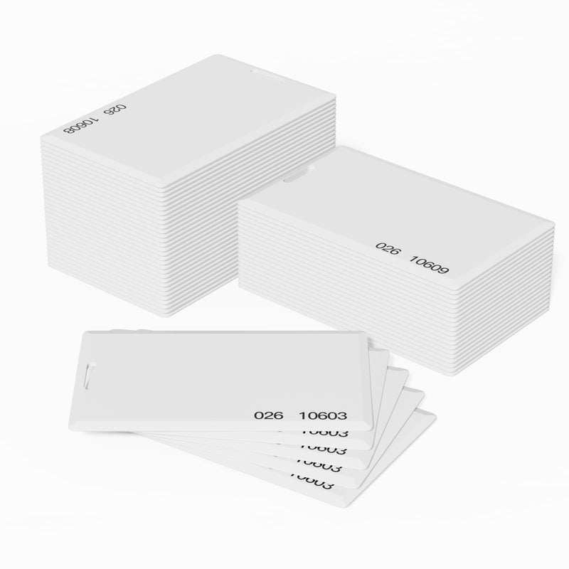 10pcs-26 Bit Proximity Clamshell Weigand Prox Swipe Cards 1.8 mm Thickness Compatable with ISOProx 1386 1326 H10301 Format Readers and Systems. Works with The Many of Access Control Systems