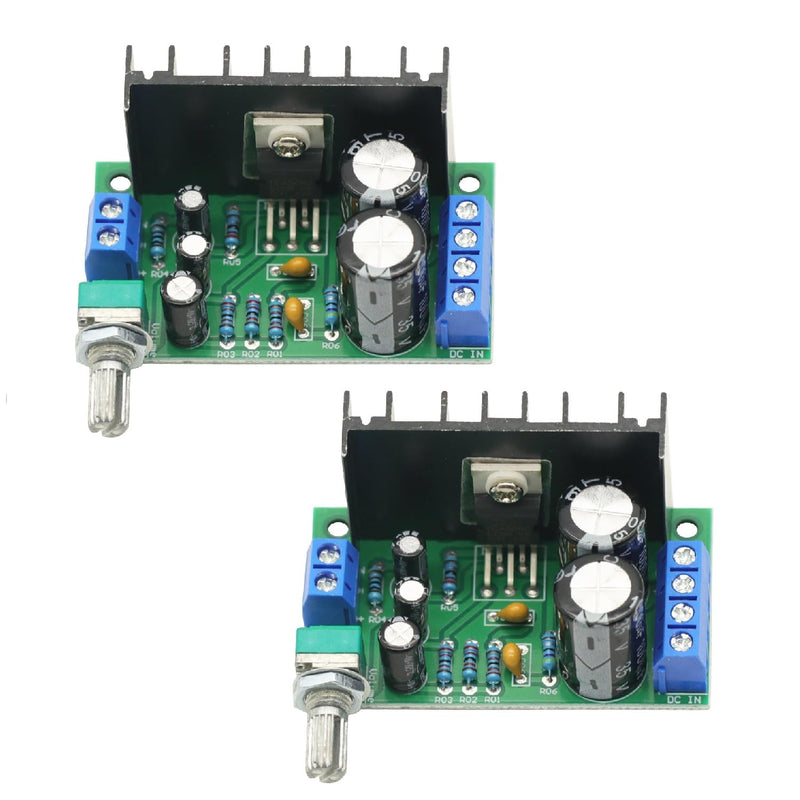 2PCS TDA2050 DC 12-24V 5W-120W Mono Amplifier One Channel Mono Audio Amplifier Board Power Amplifier Board Module Mono Amplifier
