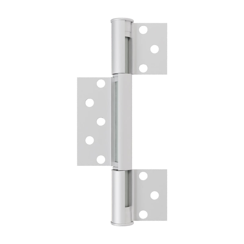 Brixwell 3-Leaf Storm Door Gravity Hinge, Aluminum Material, White Finish, 7-13/16" Overall Height, 5-9/16" Upper to Bottom Hole Spacing, 3-1/2" Middle Leaf Height