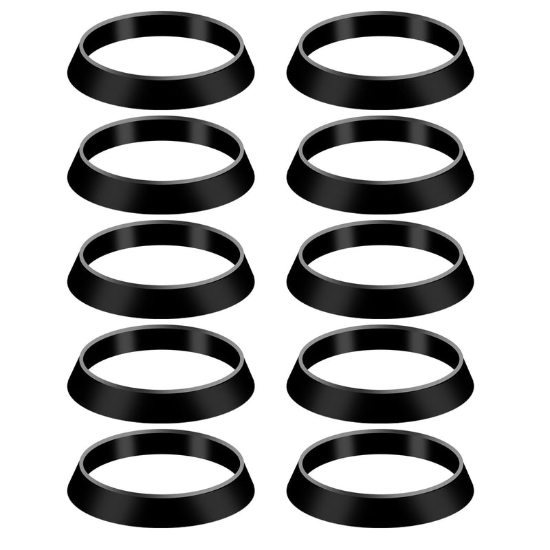10pcs Cone Seal Ring, Waste Pipe Seal Ring Sink Drain Gasket Cone Rubber Washers Plumbing for 1 1/2 Inch Shower Drain Pipe Sink Tube Odour Trap Siphon 38mm Inner Diameter 43mm Outer Diameter
