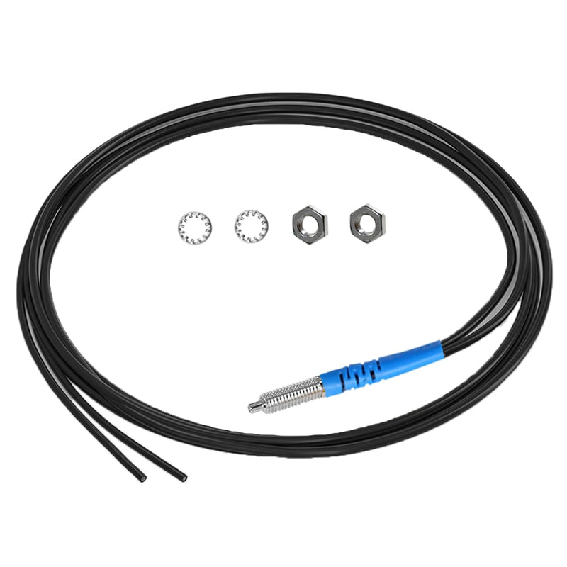FR6Y10 Fiber Optic Sensor,Diffuse Reflective Digital Fiber Optic,1000mm Line Length,M6 Probe Sensor，Detection Distance 0-70MM FR6Y10 (M6)