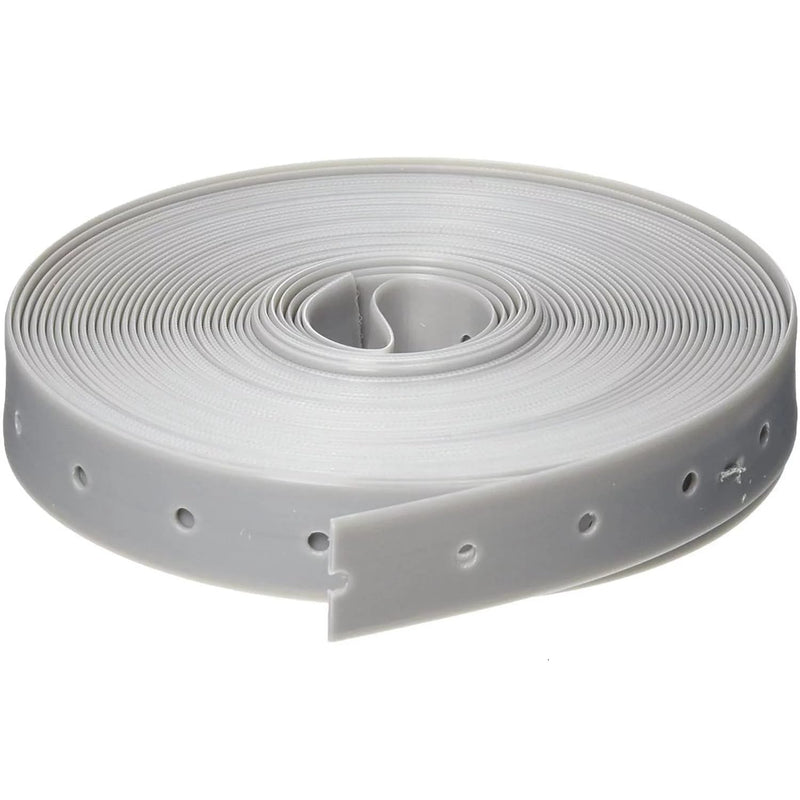 Heavy-Duty Plastic Hanger Strap for Pipes & Ducts - 3/4 Inch x 50ft Roll - Versatile, Strong Support Strap for HVAC & Plumbing Needs. (Grey) Gray