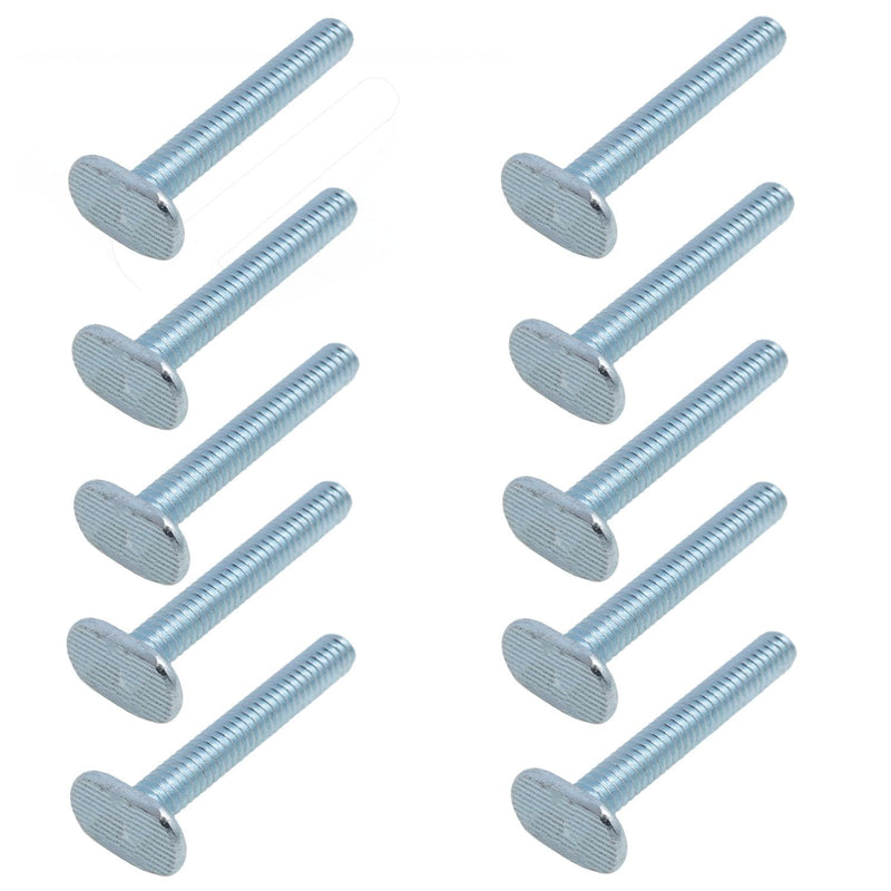 T Slot Bolts 1/4"-20 T Track Bolts T Bolts T Slot Hardware T-Rail Fittings for Woodworking Fixtures and Fixed Installation 10PCS