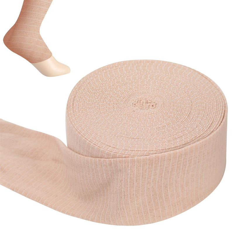 Tubular Bandage Stockinette Tubing Compression Bandages Size D Elastic Tubing Bandage Gauze Roll for Arm Leg Knee Cast Plaster, 3.0 inches x 26 Feet