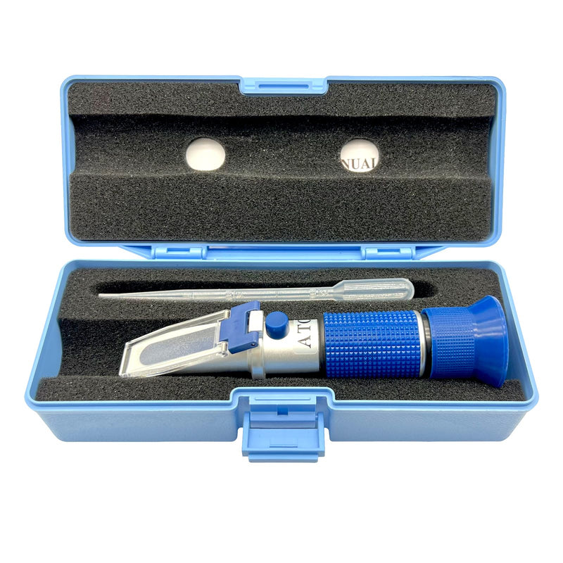 Antifreeze Refractometer 5-in-1 Antifreeze Tester for Checking Automobile Antifreeze Coolant and Freezing Point, Concentration of Ethylene Glycol or Propylene and Battery Acid