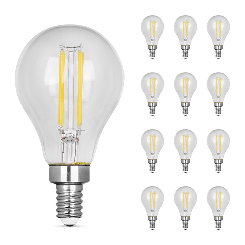 Feit Electric A15 LED Light Bulb - 60W Equivalent, Dimmable, 2700K Soft White - 6 Pack