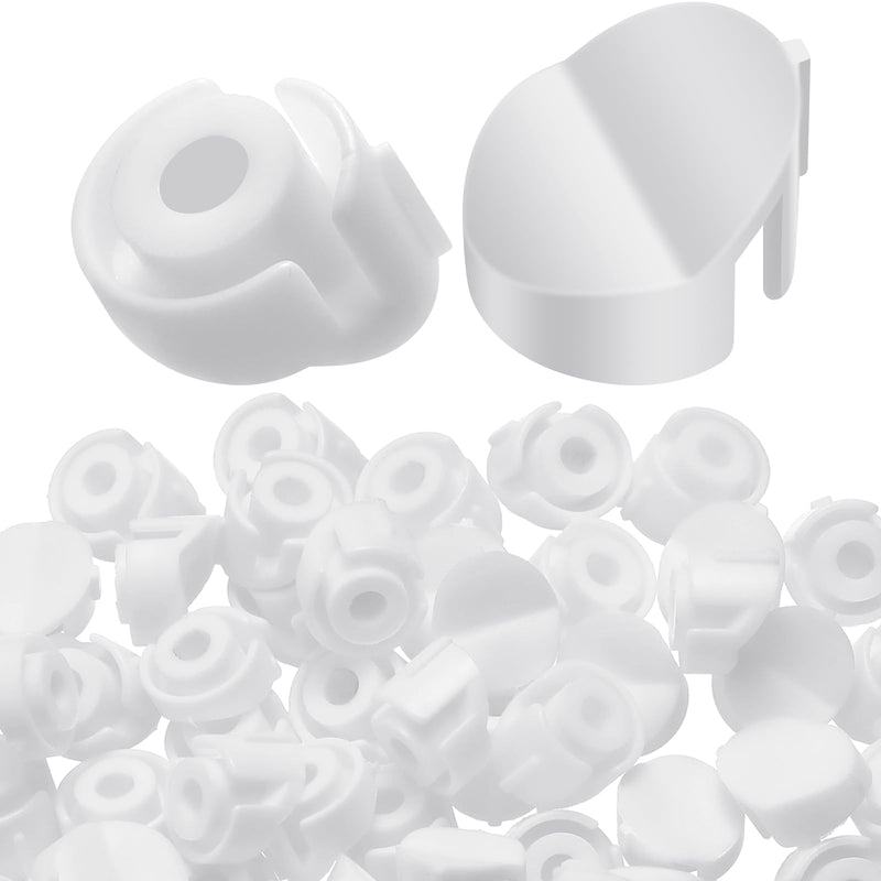 50 Pcs Door Screw Hole Plugs Entry Door Frame Plugs Plastic Diameter 1/4 x 5/16,White (Compatible with Odl/Western Reflection) Compatible with Odl/western Reflection