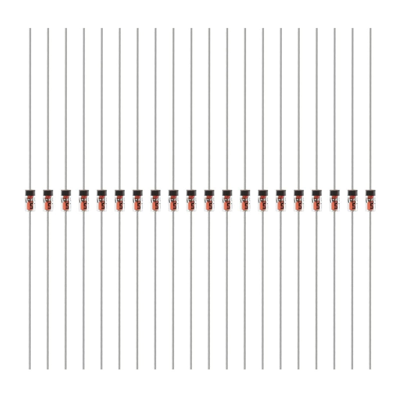 (120Pcs) 1N4148 Rectifier Diodes, 0.2A 100V DO-35 Axial Diodes, 200mA 100Volt Electronic Silicon Diodes