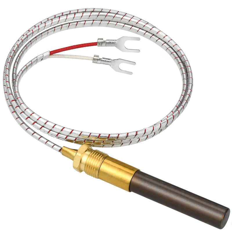Gas Fryer Thermocouple, Thermopile Replacement Fryer Parts for Pitco 60125501, Gas Fryer Replacement Assembly for Elite Imperial Frymaster Dean