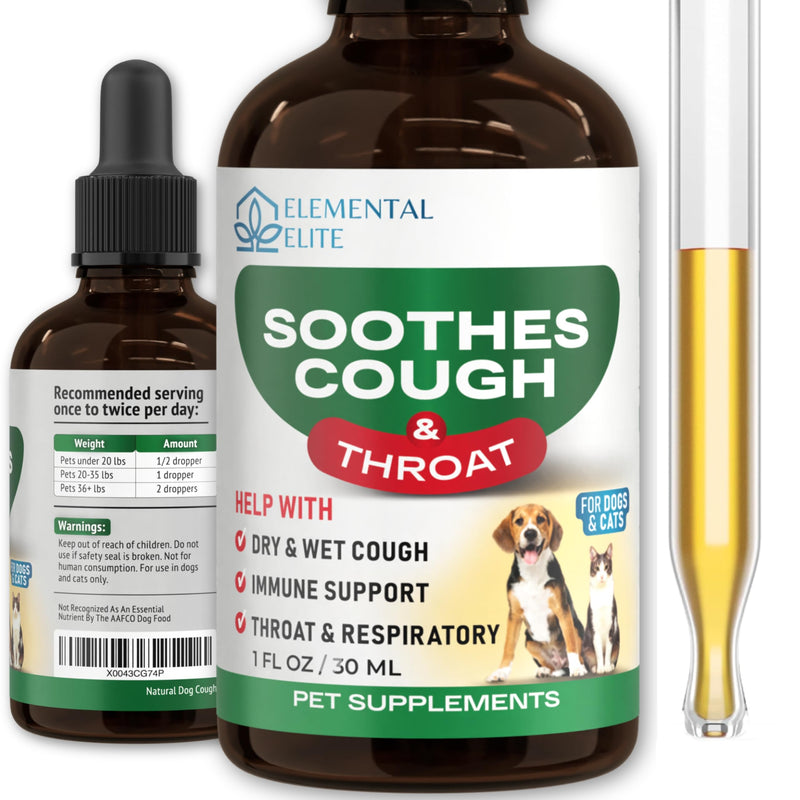 Kennel Cough Drops for Dogs & Cats Cough Relief Dry and Wet Pet Cough Allergy Relief - for Dogs of All Breeds & Sizes - PawsPlanet Australia